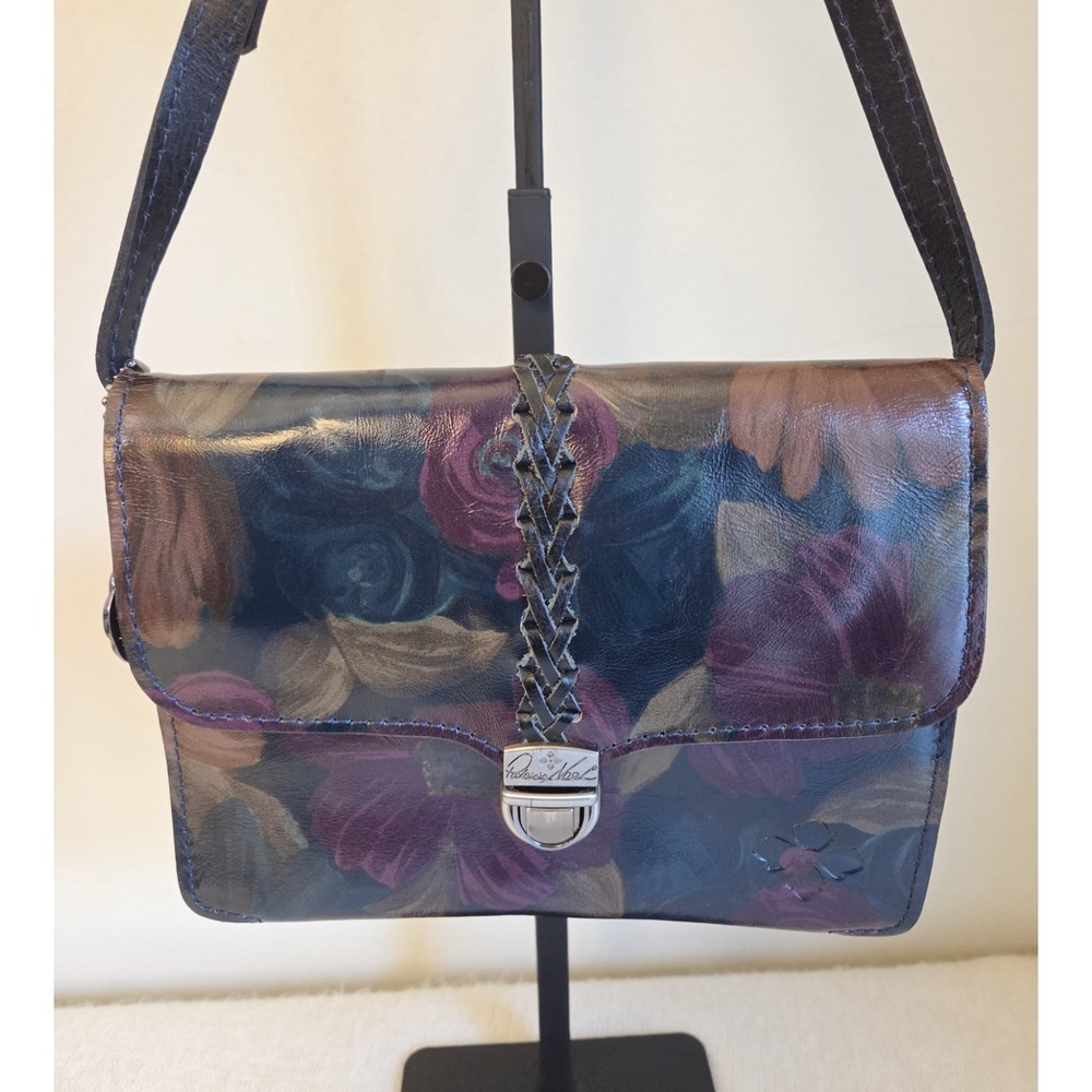 NWOT Patricia Nash Leather Crossbody Small Peruvian Painting Floral P667222‎
